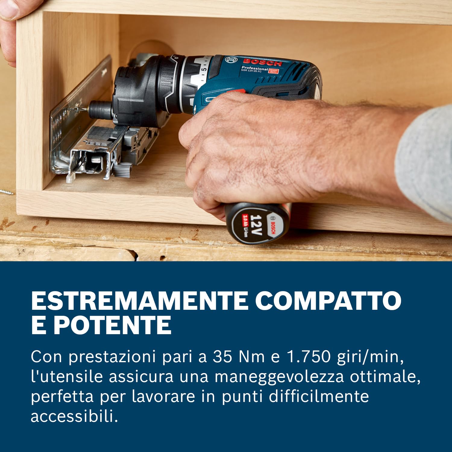 Avvitatore A Batteria Bosch GO (Gen 2) Set Di Punte Caricabatterie - Foto 8