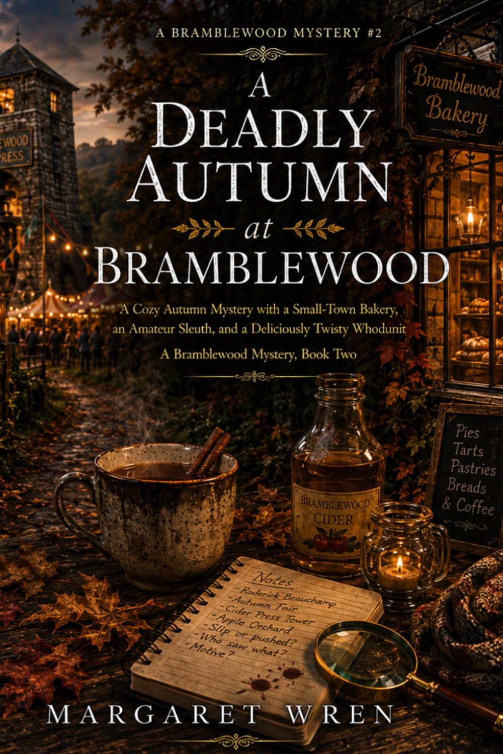 A Deadly Autumn at Bramblewood: A Cozy Autumn Mystery with a Small-Town Bakery, an Amateur Sleuth, and a Deliciously Twisty Whodunit A Bramblewood Mystery, Book Two (A Bramblewood Mystery Series)
