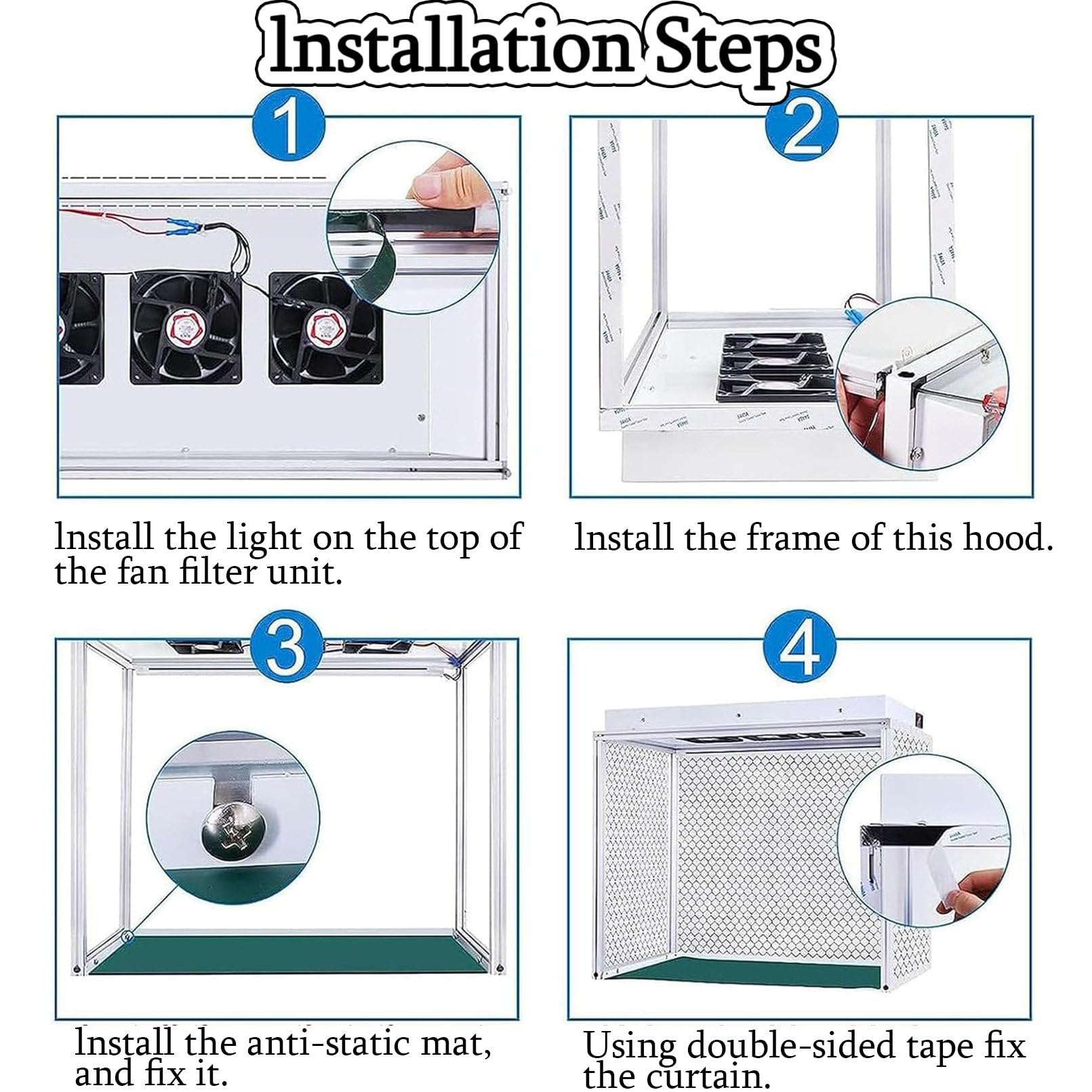 Luftstrom-Reinbank, Vertikale Laminar-Flow-Haube, Staubfreie Desktop-Handy-Wartungswerkbank, Verwendet In ReinräUmen, Gewebekulturanlagen Und Labors,110V