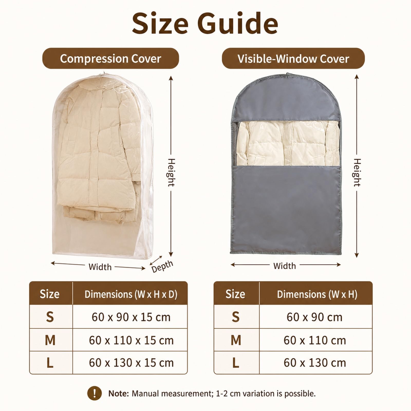 Bolsas Lavables para Armario Bolsa de Traje Bolsas de Ropa Sin Bolsillo Fundas de Ropa Transpirable Tela PVC Funda Vestido Novia para Vestidos Largos,Vestido de Novia,Trajes,Abrigos