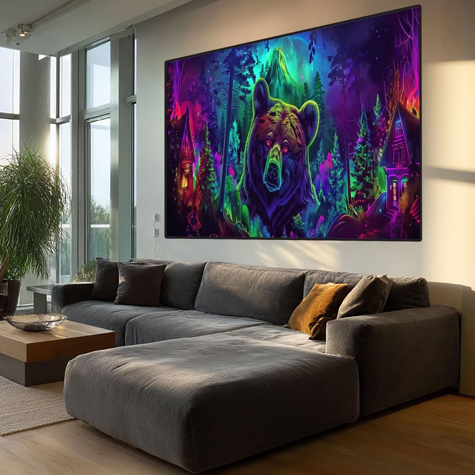 Bear Diamond Art Cabin Diamond Painting Arts and Crafts dla dorosłych, zestawy do malowania diamentami 5D, dorosłych, Crysta, haft krzyżykowy, zestaw do haftowania dla początkujących, dekoracja