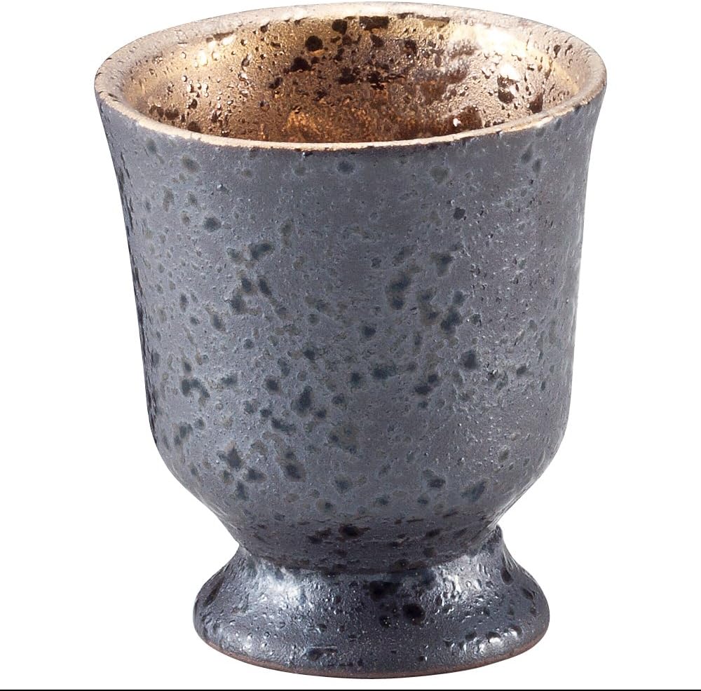 Yamashita Craft 14078960 Glass Cups, White, Diameter 2.3 x 2.6 inches (5.8 x 6.5 cm), 2.4 fl oz (70 cc), Kanemaki Cold Sake Cup