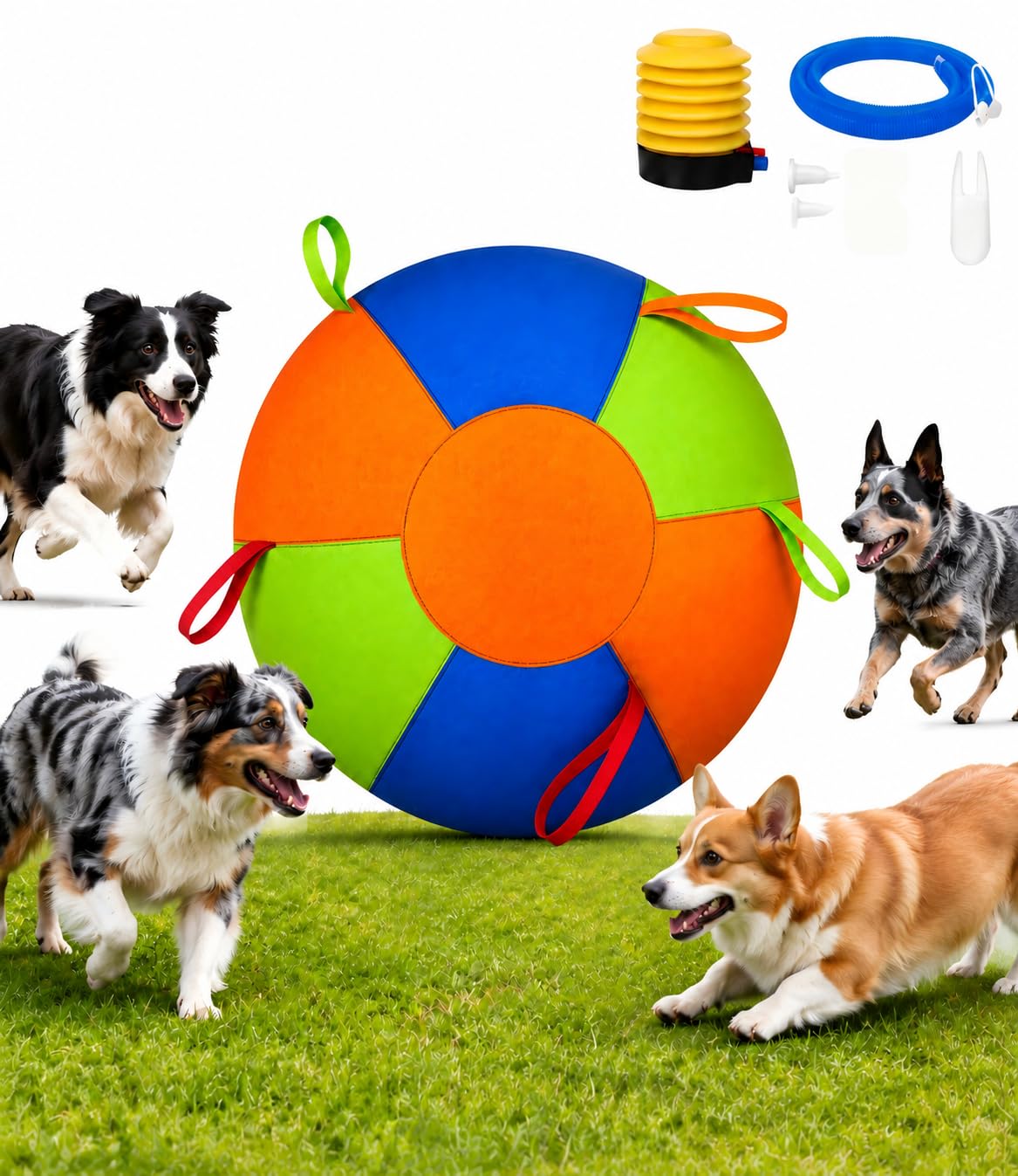 22" Herding Ball for Dogs, Large Dog Training Toy for Outdoor Play