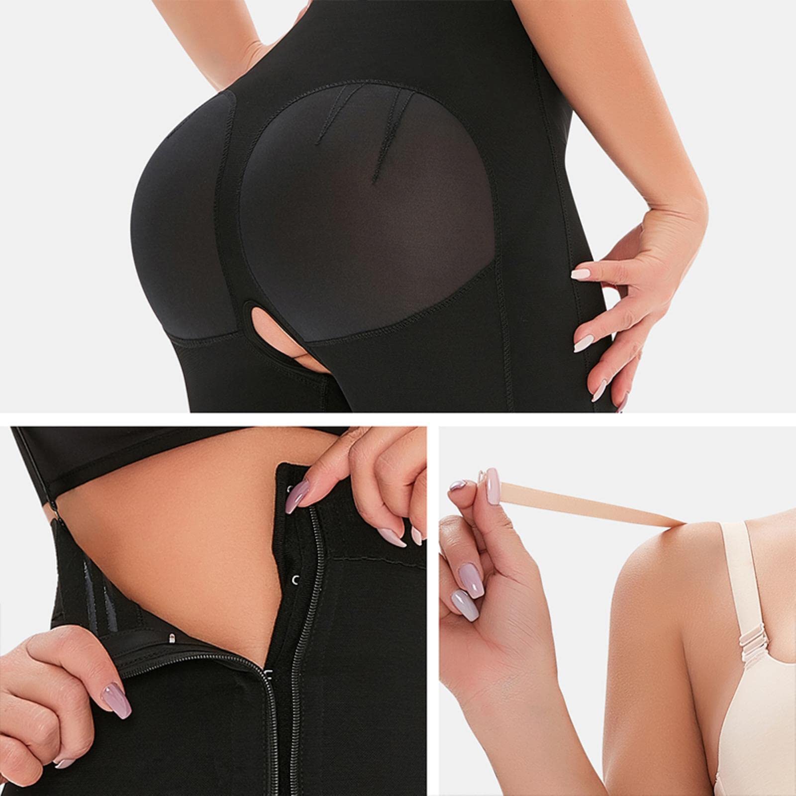 Hochkompression Taillentrainer Ganzkörper -Unterbust Slim Hantel Korsett Gürtel Butt Lifter Bodysuit