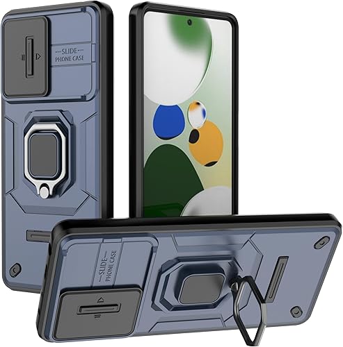 Miniatura 3 de YOUULAR Funda de teléfono móvil para Xiaomi Redmi 13CPoco C65 5G Soporte para coche Ventana corredera a prueba de golpes Cubierta protectora del