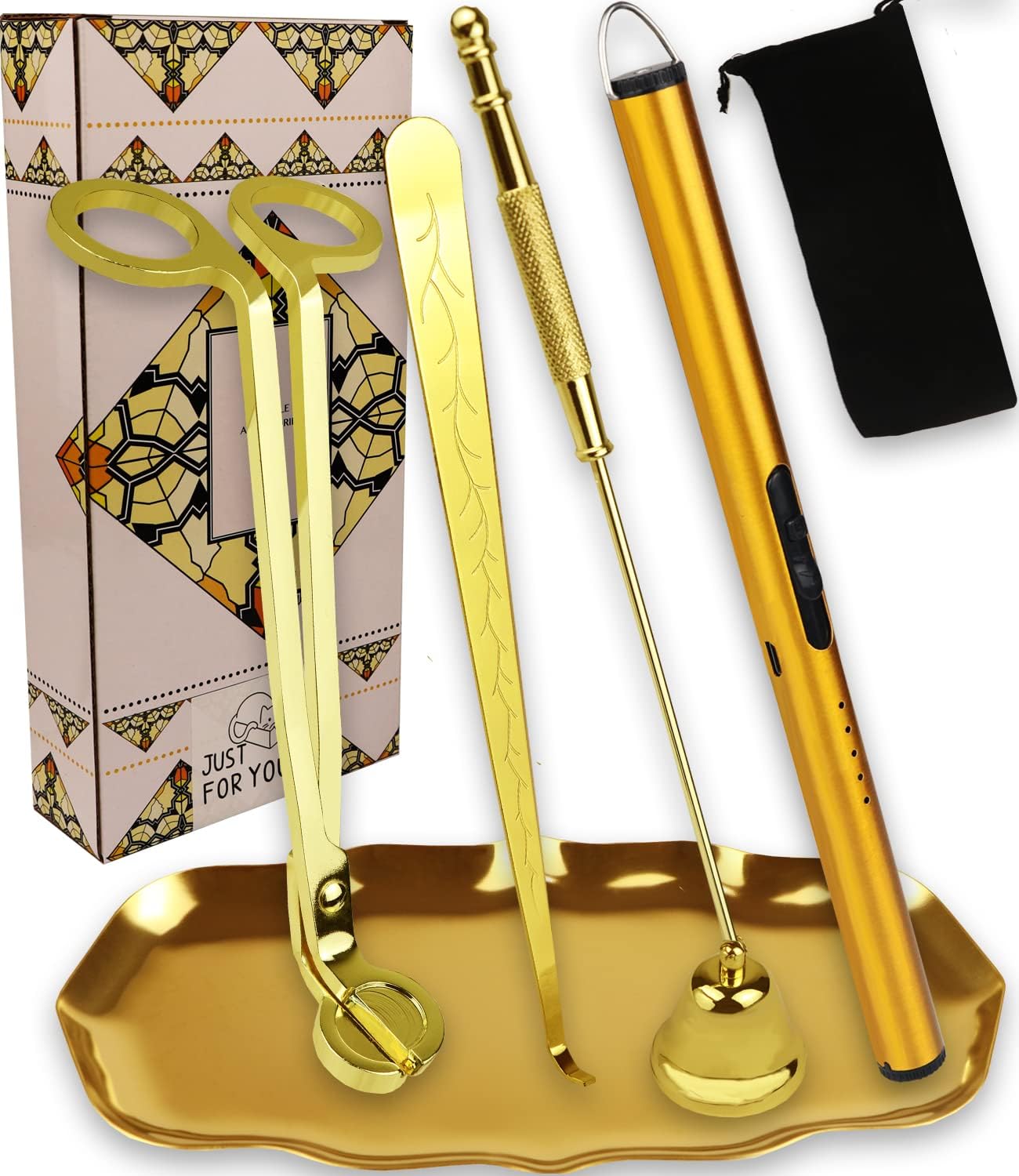 5IN1 Candle Accessory Kits,Candle Snuffer,Candle Wick