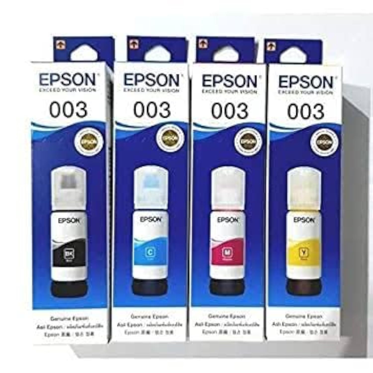 003 Original Ink Compatible for Epson L3110, L3150, L3250, L3252 L3115, L3116, L3101, L3210, L3215, L3216, L3151, L3152, L3156, L5190 Printers (003 OG Ink Set)