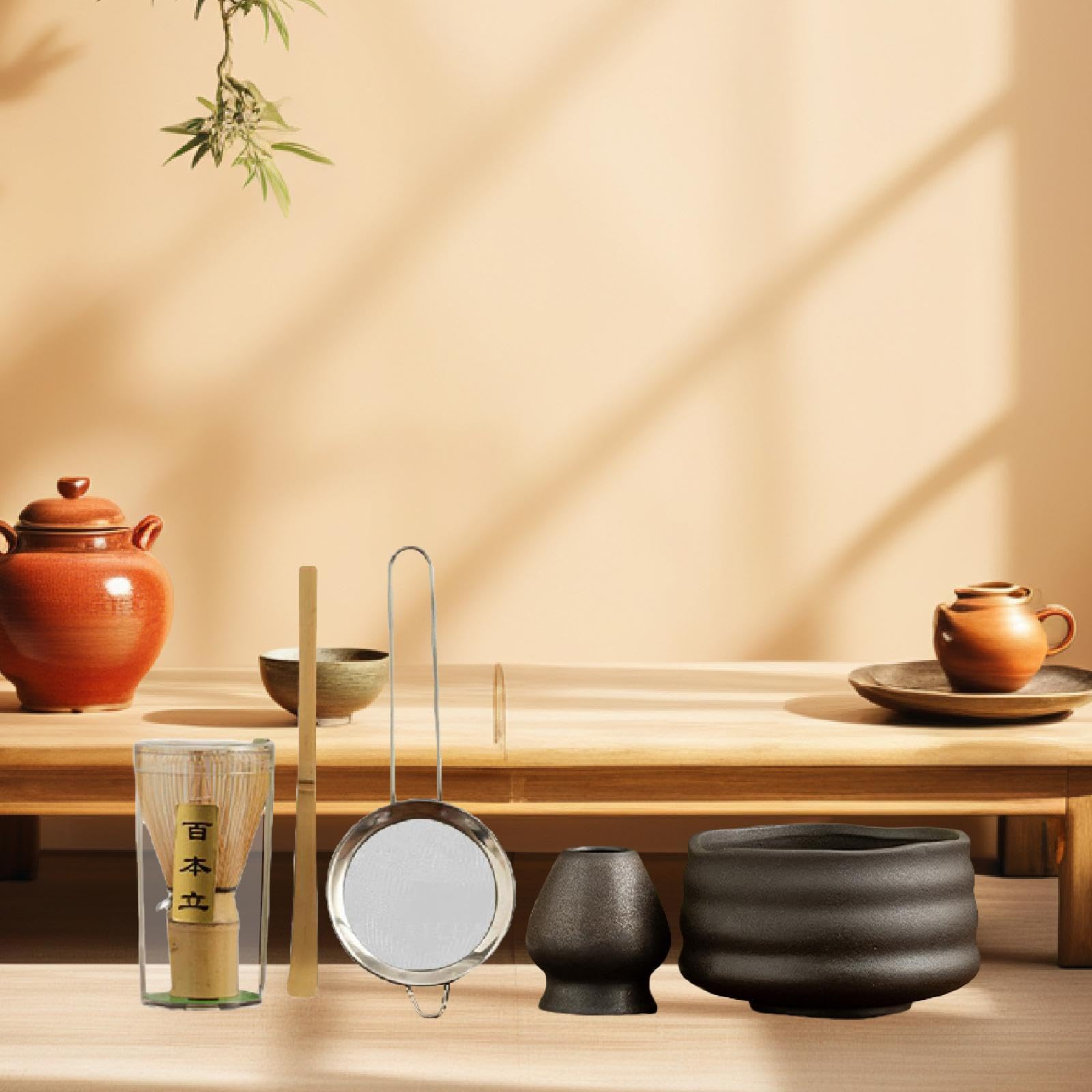 5X Japanese Matcha Set Matcha Tea Making Kit for Greeting Kitchen Restaurant Black|Home & Garden | Food & Beverages | Tea 4
