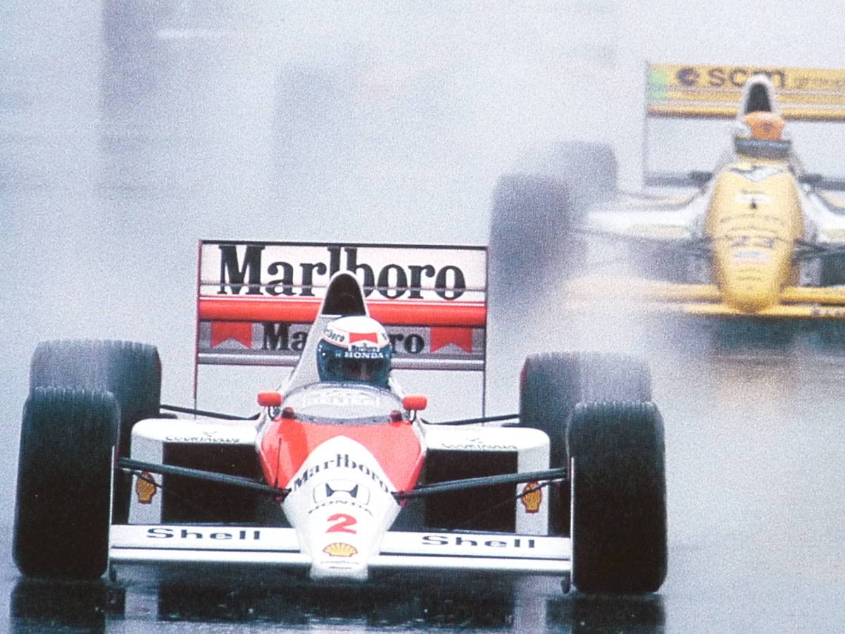 Amazon.co.jp: アイルトンセナ追悼記念ポスター F1 1989年第16戦（最終