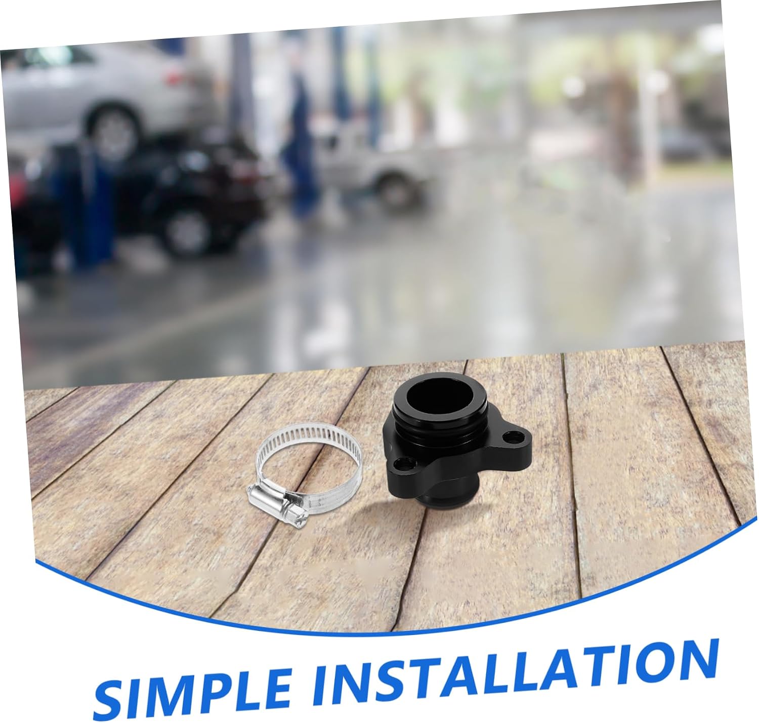 Automotive Water Hose Fitting Clamp for Car Cooling Plastic Connector Easy to Fit