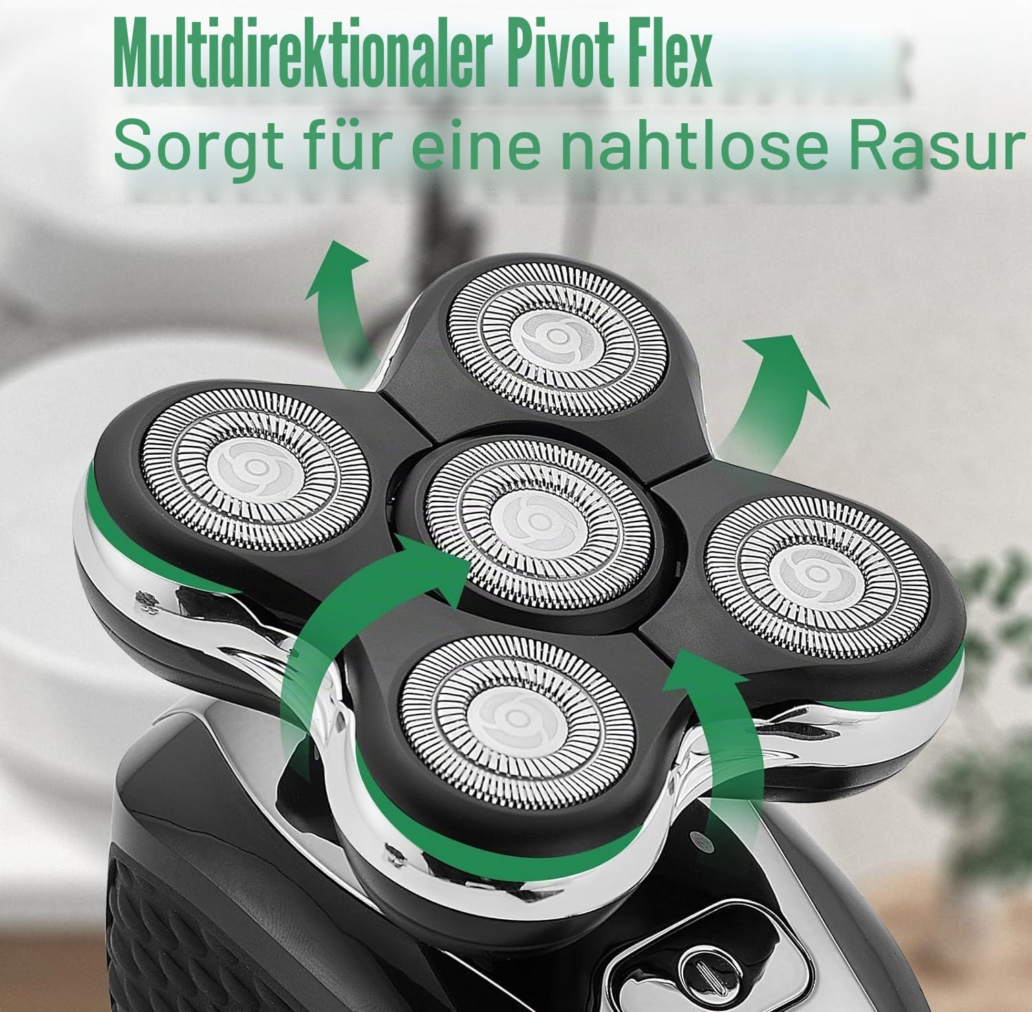 Rasierer-Ersatzköpfe kompatibel mit Remington Balder RX5/XR7000/XR1500 Ultimate Electric Head Shaver (2 Stück)