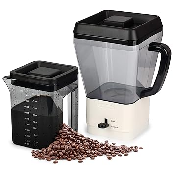 Cold Brew Iced Coffee Maker Brews 12 servings of Rich Coffee Concentrate for Hot or Cold Refreshment