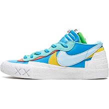 Nike Mens Sacai Blazer Low Sneakers, Neptune Blue/White, Size 10.5