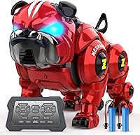 Vista 1 de Robot Perro para Niños, Robot de Control Remoto Recargable Programable Robo Perro con Función de Cantar, Bailar, Tocar, Juguetes Robóticos