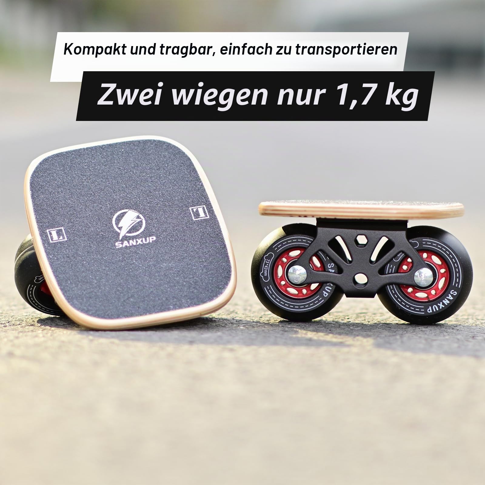 Free Skates, Skates mit geteiltem Skateboard-Design, Aluminium-Legierung, hochelastische Räder und doppelte Radstandhalterung – ultimative Freeskates