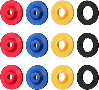12 Pieces Shower Head Flow Restrictor, Silicone Water Flow Restrictor Shower Flow Reducer Limiter Set in 4 Specifications Shower Flow Control for Fixed Shower Head Handheld Showers
