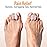 5 STARS UNITED Big Toe Spacers for Men & Women - 4 Gel Separators for Overlapping & Curled Toes, Bunions, Alignment - Diabetic Foot Care, Silicone Spreader, Corrector & Straightener, Clear
