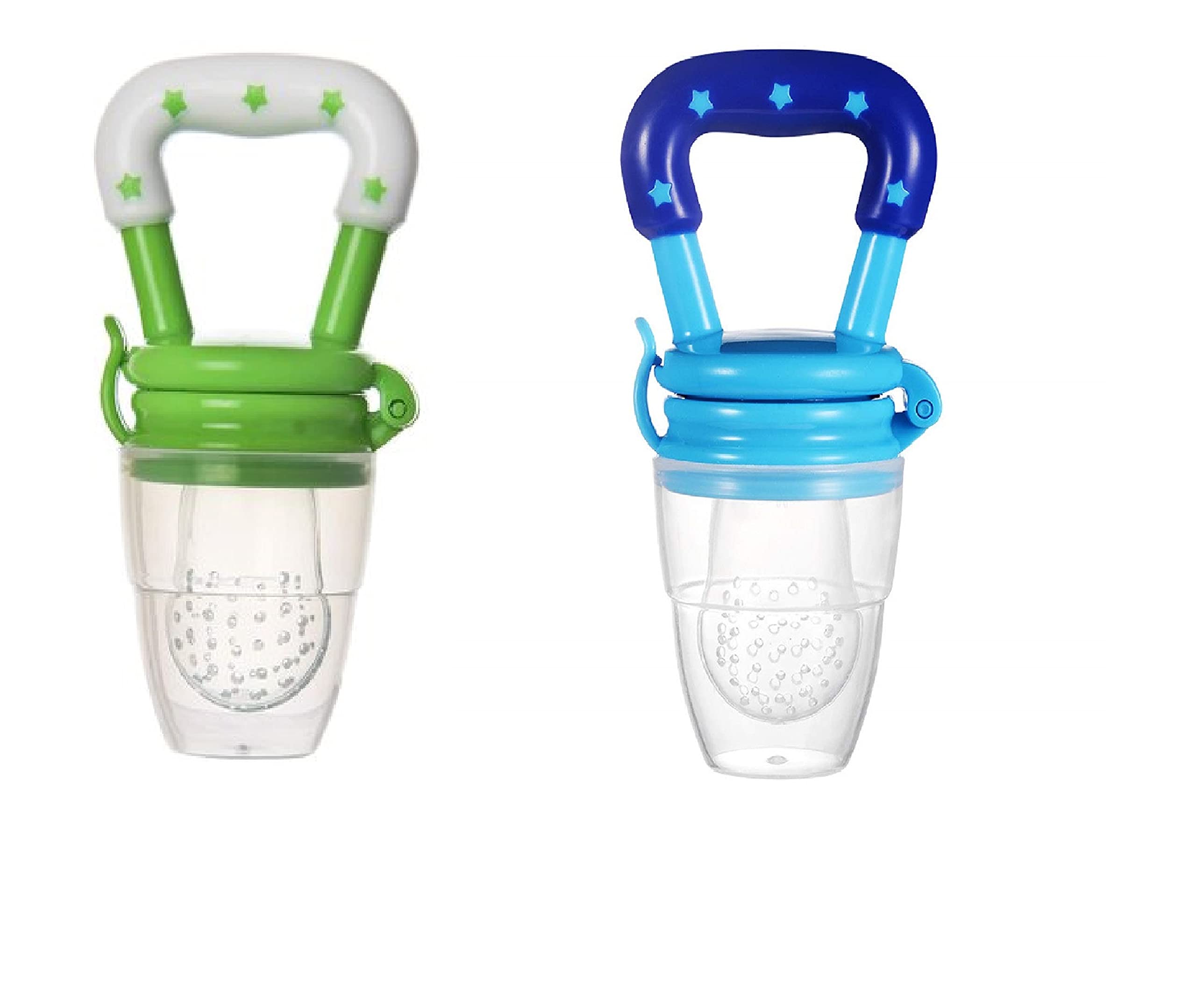 naughty baby Silicone Food/Fruit Nibbler, Baby Food and Fruit Feeder Combo Pack Blue & Green, BPA Free,-picture-19
