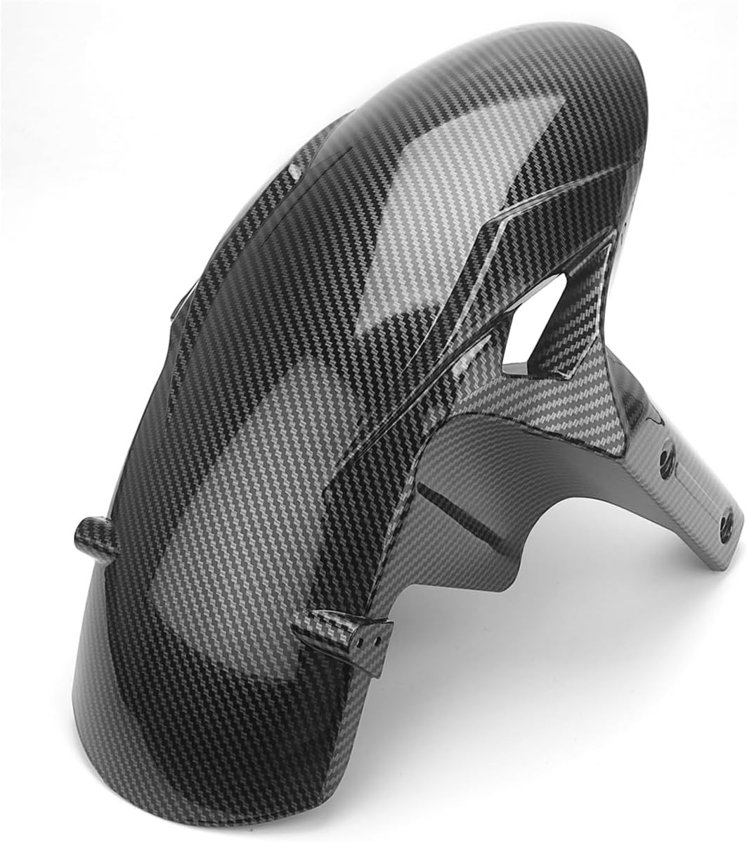 Motorcycle Front Fender Mudguards Protector For Ka&wasaki ZX-6R ZX6R 2019 2020 2021 2022 2023 2024, ABS Carbon Fiber Pattern Front Hugger Fairing Bumper Fender Guard (Carbon Fiber Look)