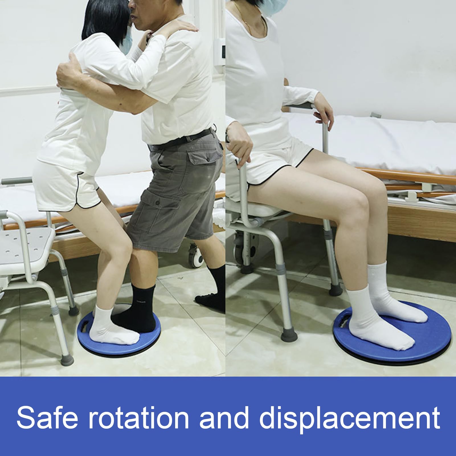 Tabla De Transferencia Giratoria Para Personas Mayores - Placa De Cambio Antideslizante De 360 ° Para Transferencias De Cama | Plataforma Giratoria Para El Cuidado De La Cama Para Pacientes Y Usua