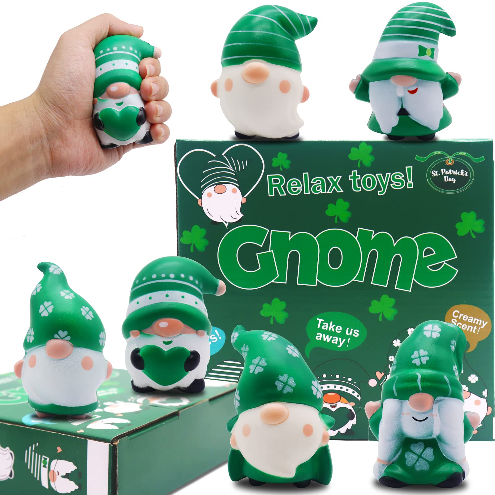 St. Patrick’s Day Gnomes Squishies 6-Pack