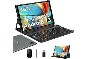 2024 Android 13 Tablet with 10.1-inch Display, 128GB ROM, 19GB RAM, and a 2.0GHz CPU
