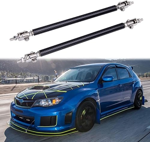 Vista 12 de Rich Choices Separador Difusor de Labio de Parachoques Delantero Ajustable de 10"-13" con Barras de Amarre de Varilla de Puntal, Se Adapta a la Rojo