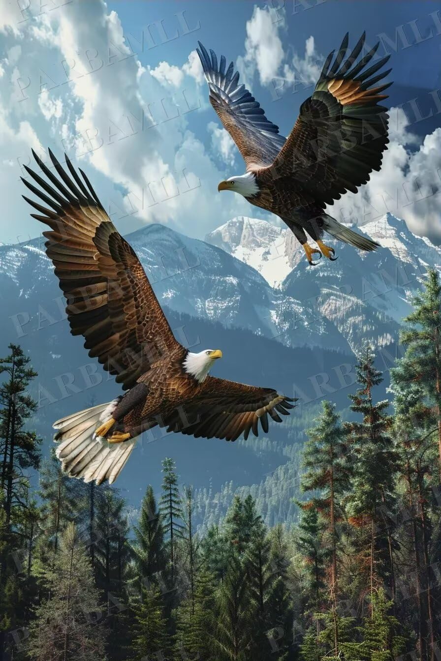 Flying Eagle Puzzles - Adult 1000 Piece Puzzles,Immersive Jigsaw Puzzle Experience for Jigsaw Puzzle Enthusiasts,Living Room Decor Wall Decor Jigsaw Puzzle Gift for Stress Relief