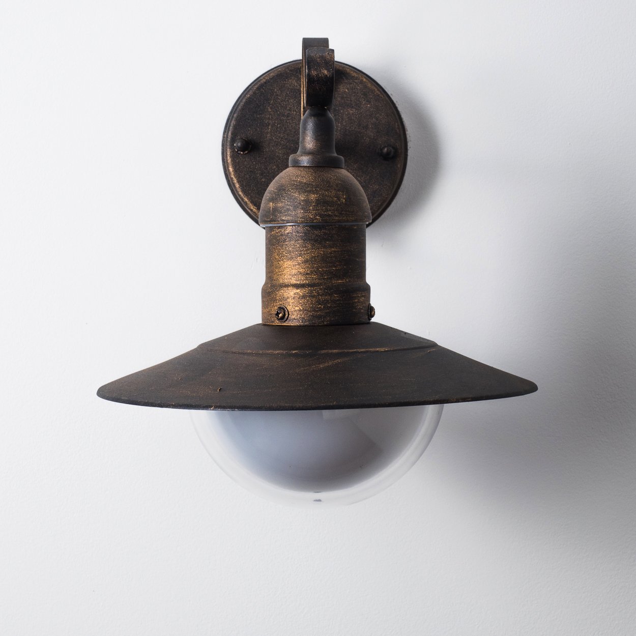 Lampada da parete per esterno Vantol in acciaio inox