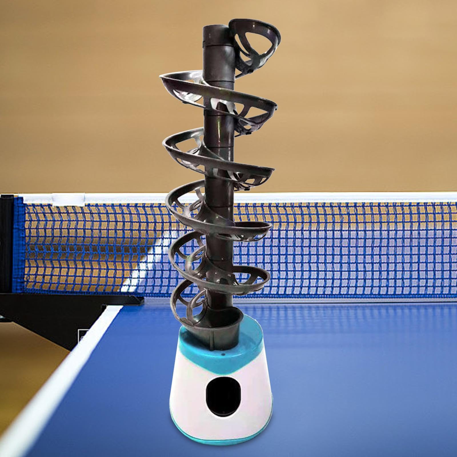 Tennis Robot Automatico Macchina per Lancio Pong Dispositivo Allenamento Tavolo Macchina Pitching Pratica Design Portatile PP Adatto a Bambini