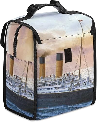 Miniatura 6 de Retro Titanic Famous Old Historic Lunch Bag Reutilizable Bolsa de Almuerzo Bolsa de Almuerzo Aislado Contenedor para Trabajo Picnic