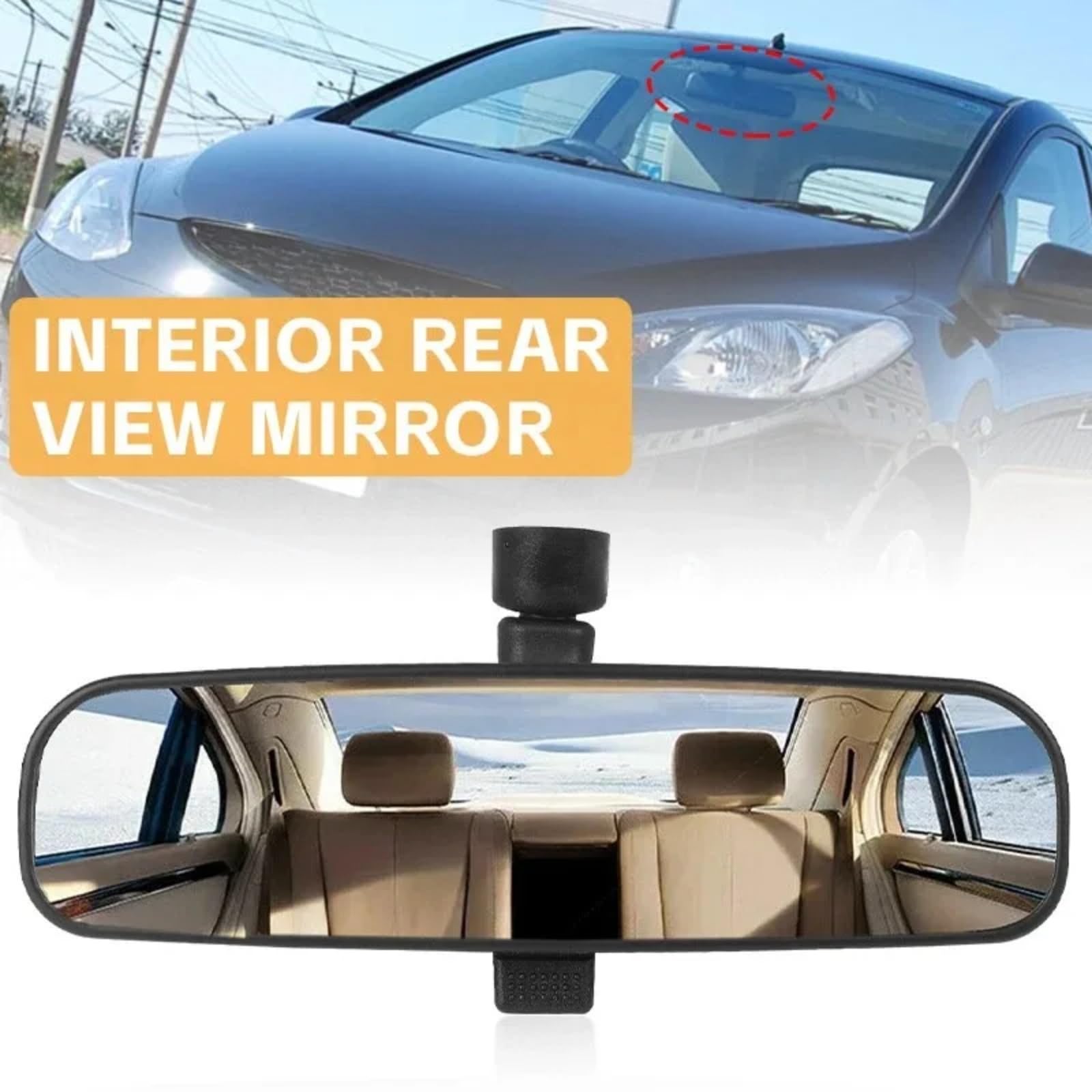 Compatibile Con Mazda 2 DE 2007 2008 2009 2010 2011 2012 2013 2014 Specchio Centrale Retrovisore Posteriore Regolabile Interno Interno DG8069220A