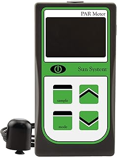 Sun System PAR Meter With Remote Sensor Measure Photosynthetically Active Radiation, Gray