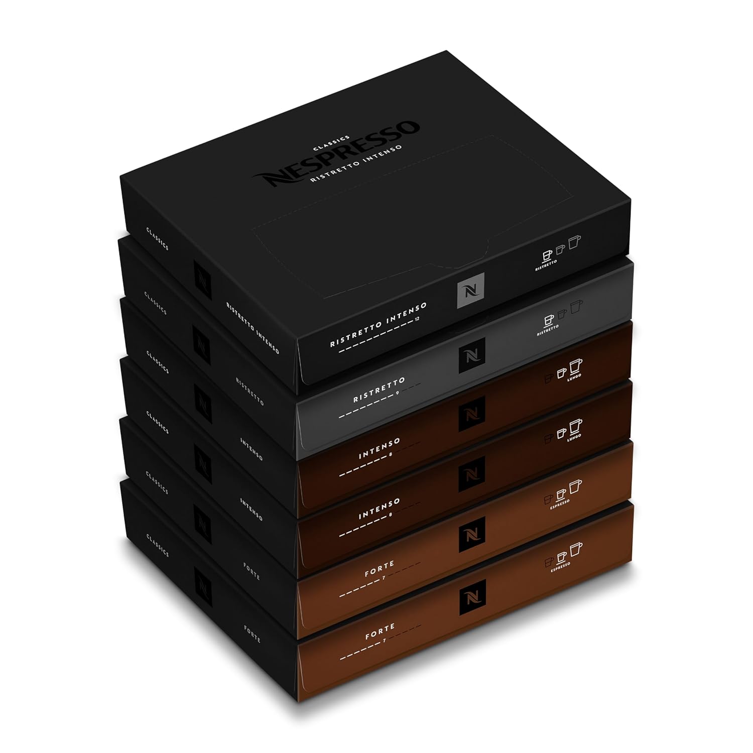 Nespresso Professional Coffee Capsules, Intense Assortment Coffee Bundle, 300-Count Capsules