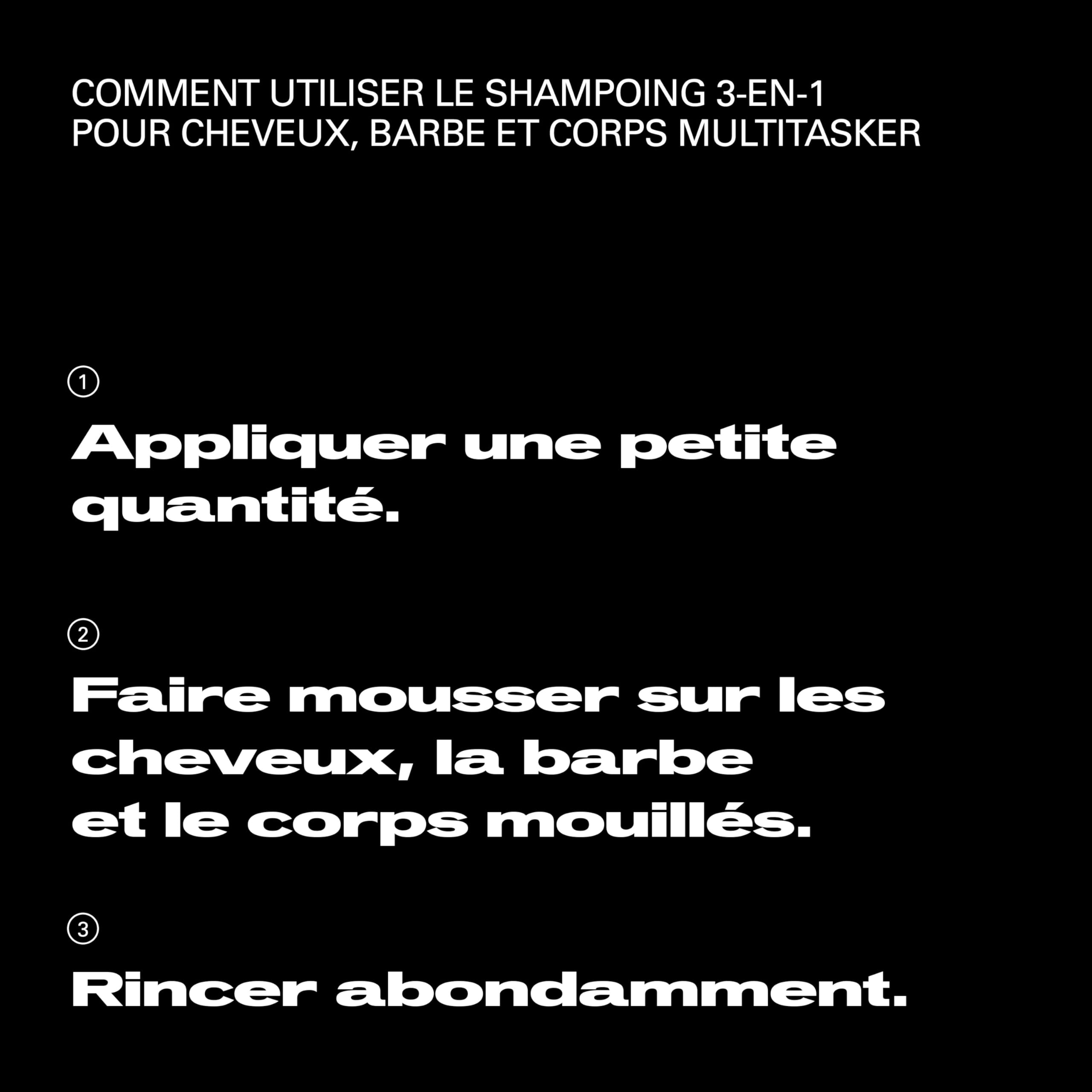 Sebastian Professional Multitasker 3-en-1 – Shampoing cheveux + corps + barbe professionnel