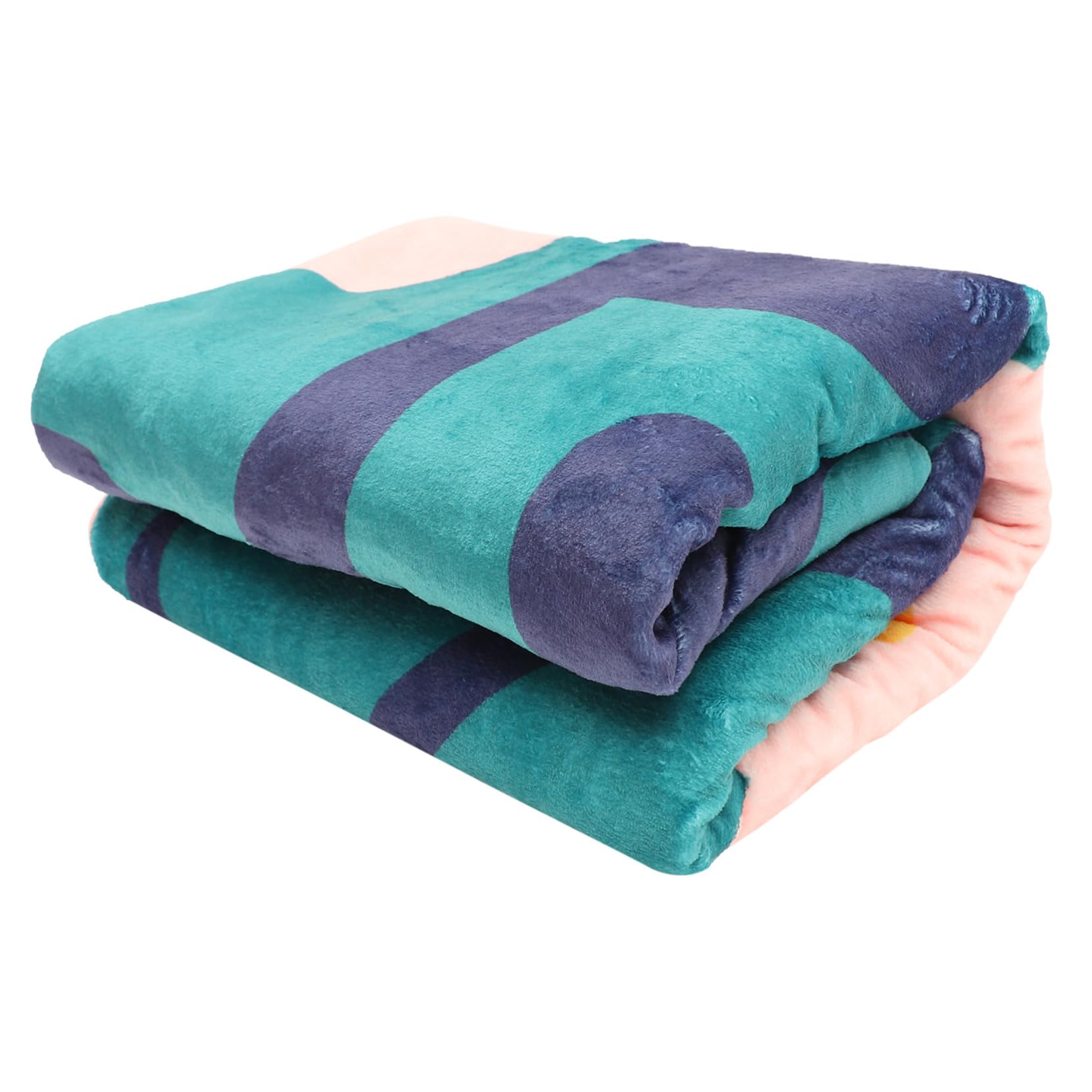 Couverture plaid en flanelle double face ABOOFAN pour la maison et le bureau