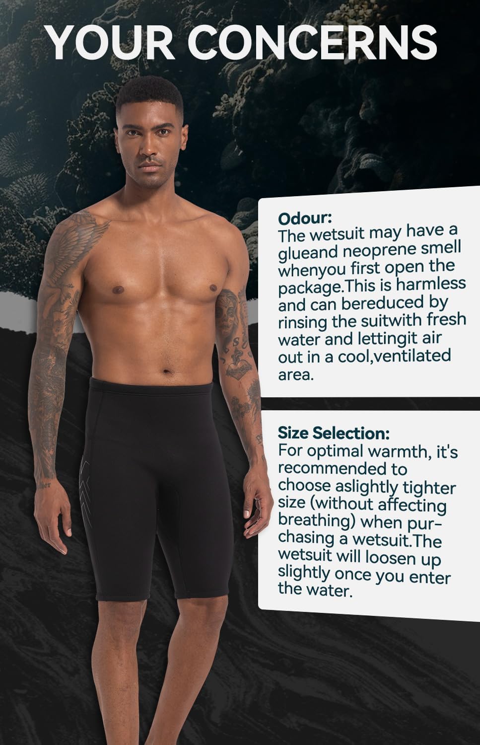 XUKER Wetsuit Shorts Men Women 3mm, Neoprene Shorts Wet Suits for Water Sports Pool Swimming Snorkeling Floating Canoeing Aerobics - Image 5