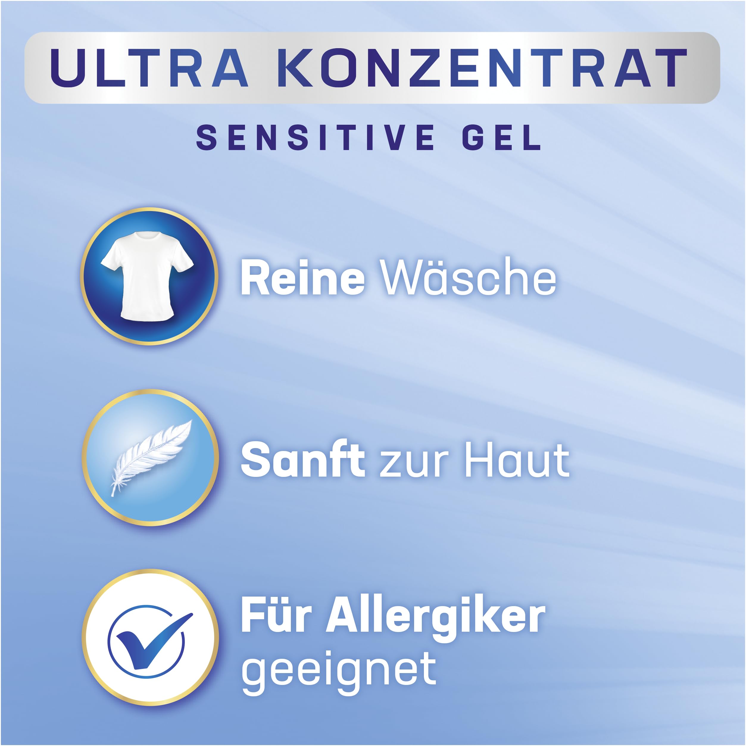 Persil Detersivo liquido Sensitive (124 lavaggi), detersivo altamente concentrato ultra concentrato con rimozione delle macchie ultra con tecnologia Deep Clean-Plus