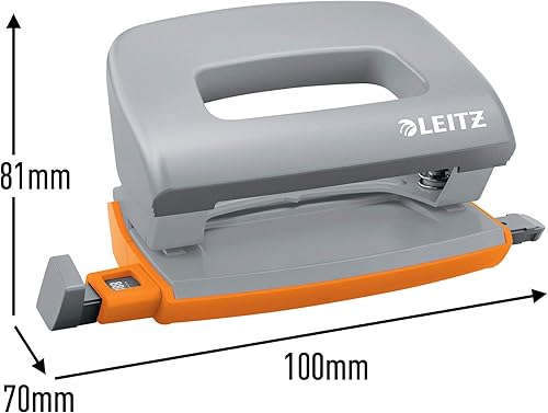 Miniatura 4 de Leitz Mini grapadora y perforadora, grapadora o perforadora de hasta 10 hojas, incluye grapas, gama Urban Chic, azulnegro, 55996088