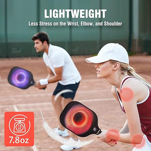 Miniatura 3 de niupipo Pickleball Paddle, USAPA Approved Pickleball Paddle with Fiberglass Surface, Protective Cover, Ultra Cushion, Polypropylene Honeycomb Core
