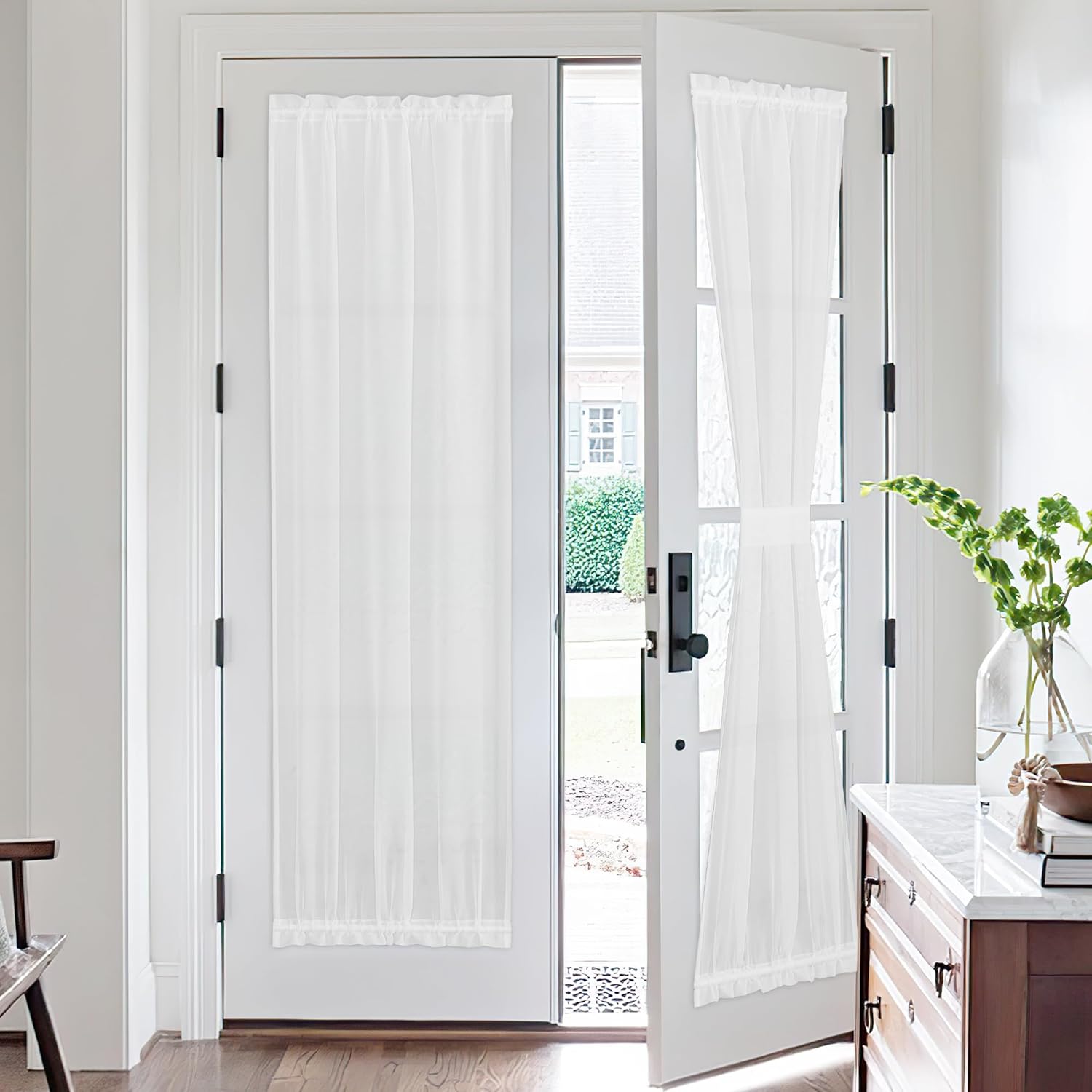 NICETOWN Bathroom Door Curtains for Door Windows, Privacy