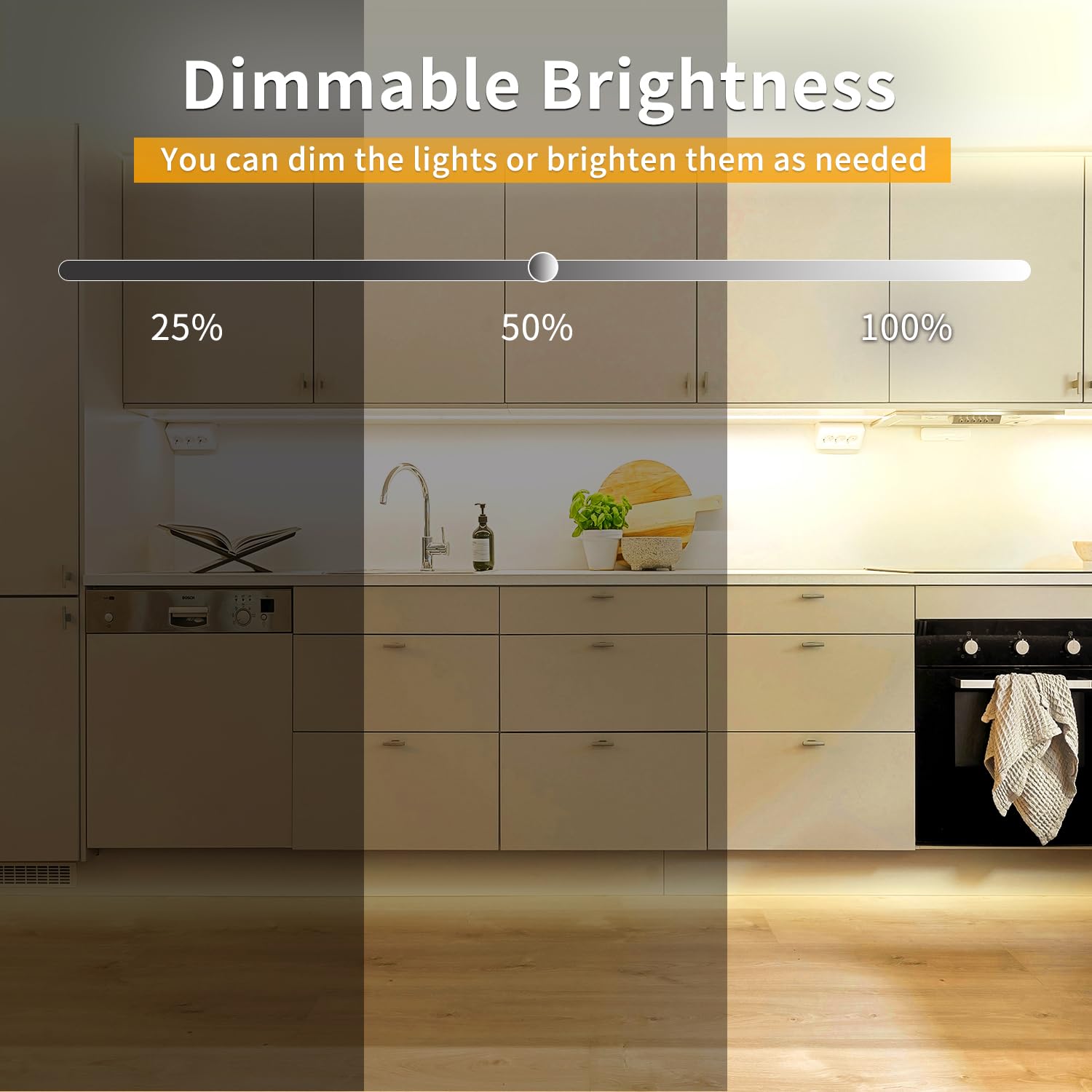 COB - Striscia LED LED 100 piedi bianco caldo strisce LED 3000K con telecomando e applicazione, luci LED COB dimmerabili 24V per camera da letto, TV, specchio, armadietto,