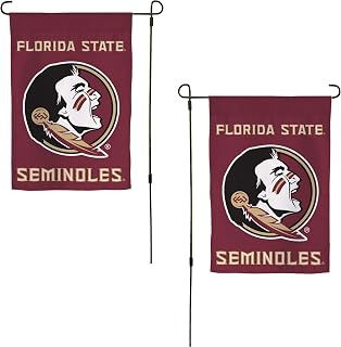 Desert Cactus Florida State University FSU Garden Flag – 19 x 12 inch Florida State Seminoles Banner, For Outdoor Display and Events (Design J)