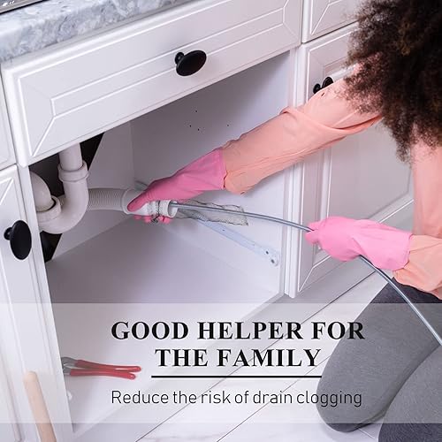 Miniatura 2 de Hotop 100 trampas de pelusa para manguera de lavadora con 100 bridas para cables, filtro de malla de lavandería, filtro de manguera de lavadora,