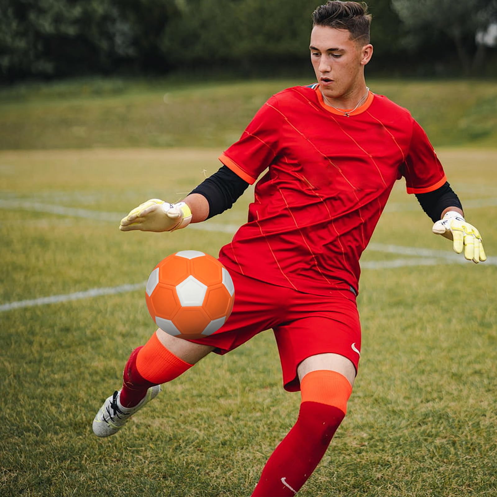Byfoyif Ballon De Football Incurvé 20 Cm, Ballon De Direction