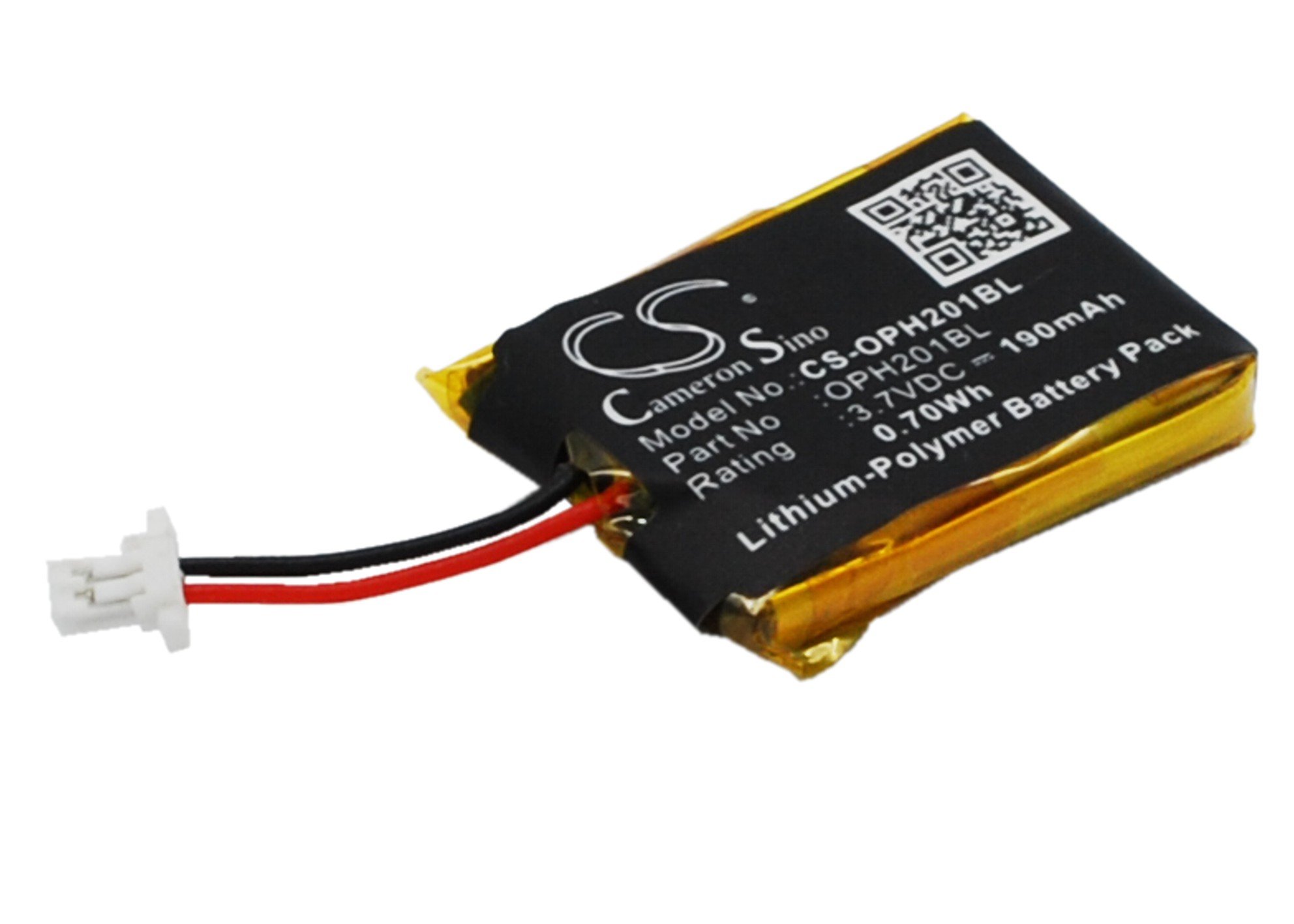 Cameron Sino 3.7V Li-Polymer Battery, compatible with Opticon OPN-2000, OPN-2001, OPN-2002, OPN-2004, OPN-2005, OPN-2006