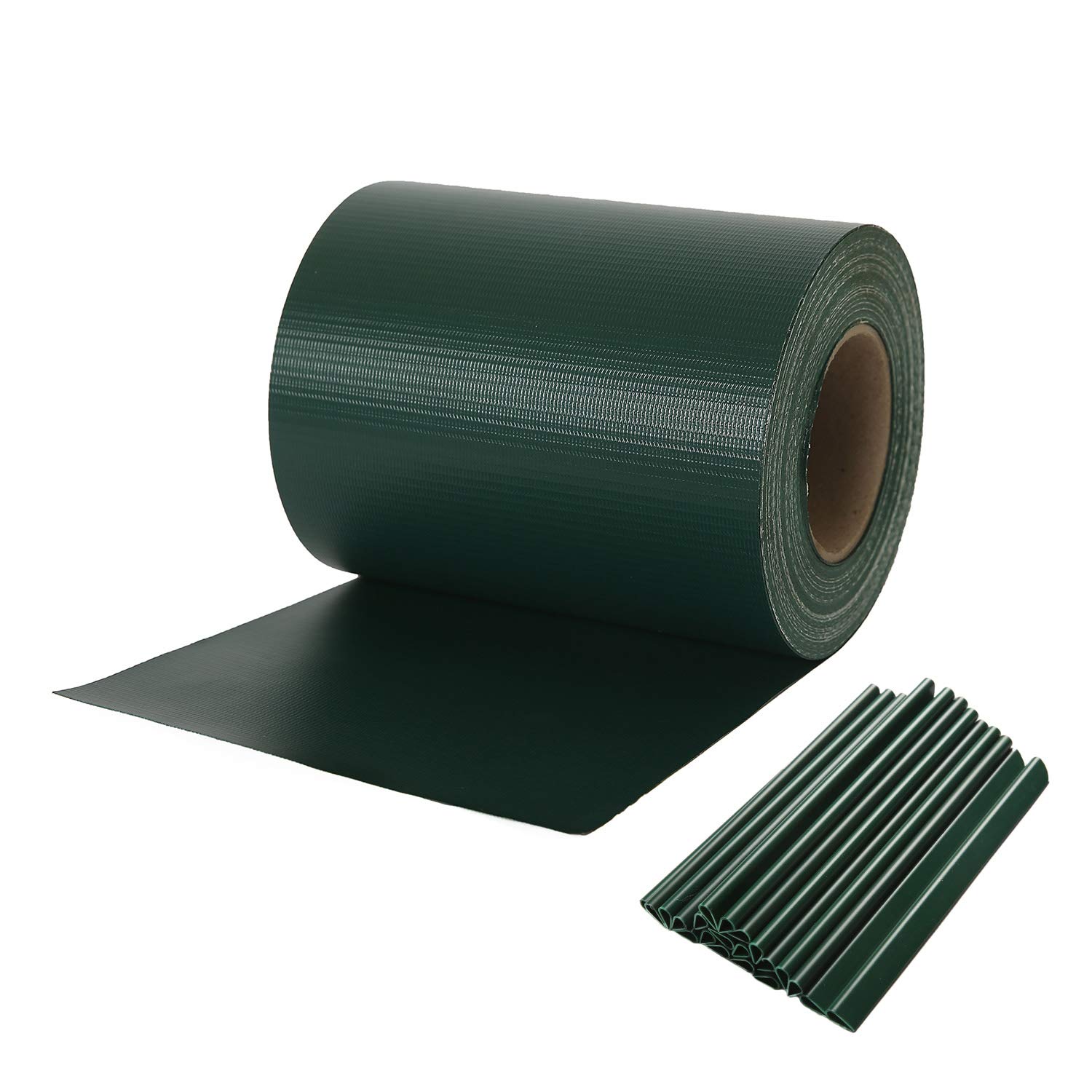 HENGMEI PVC strisce schermo privacy pellicola schermo privacy doppio picchetto recinto 35m x 19 cm con 20 pezzi clip di fissaggio giardino recinto per recinzione, antracite HENGMEI PVC strisce schermo privacy pellicola schermo privacy doppio picchetto recinto 35m x 19 cm con 20 pezzi clip di fissaggio giardino recinto per recinzione, antracite