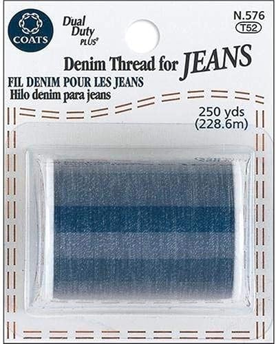 Coats & Clark Inc. N576 Denim Thread for Jeans, 250-Yard, Blue - Sewing Gifts For Him