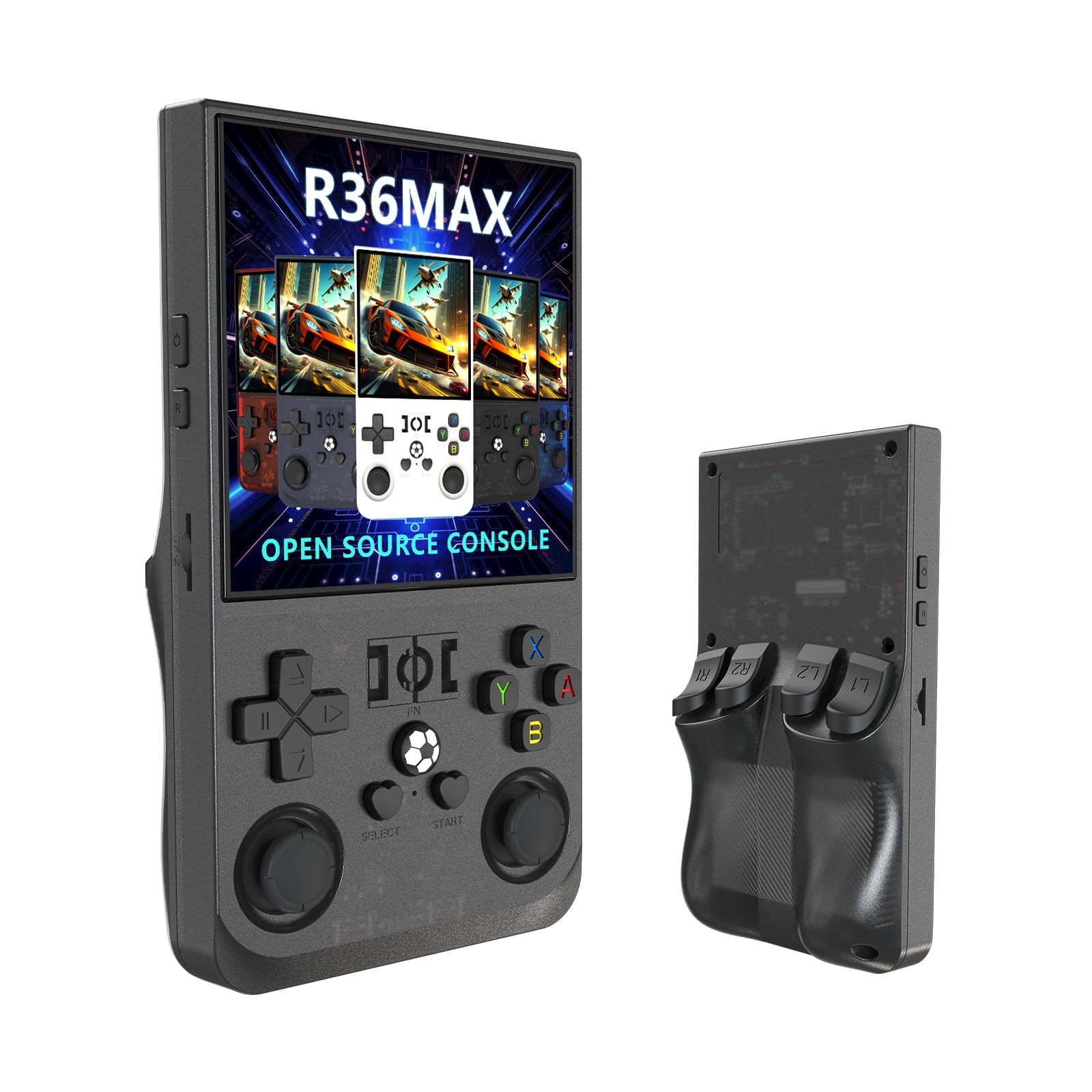 Open Source Sistema Linux R36MAX Retro Console di gioco, portatile palmare Consoles per videogiochi, 4.0-in 4 k HD IPS schermo con 64G Built-in 10000 giochis classici,2025 Nuovo