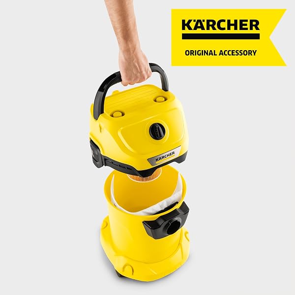 Kärcher Sacchetti Filtro In Vello Compatibili con Aspiratori Solidi Liquidi WD 2 e WD 3 - 4